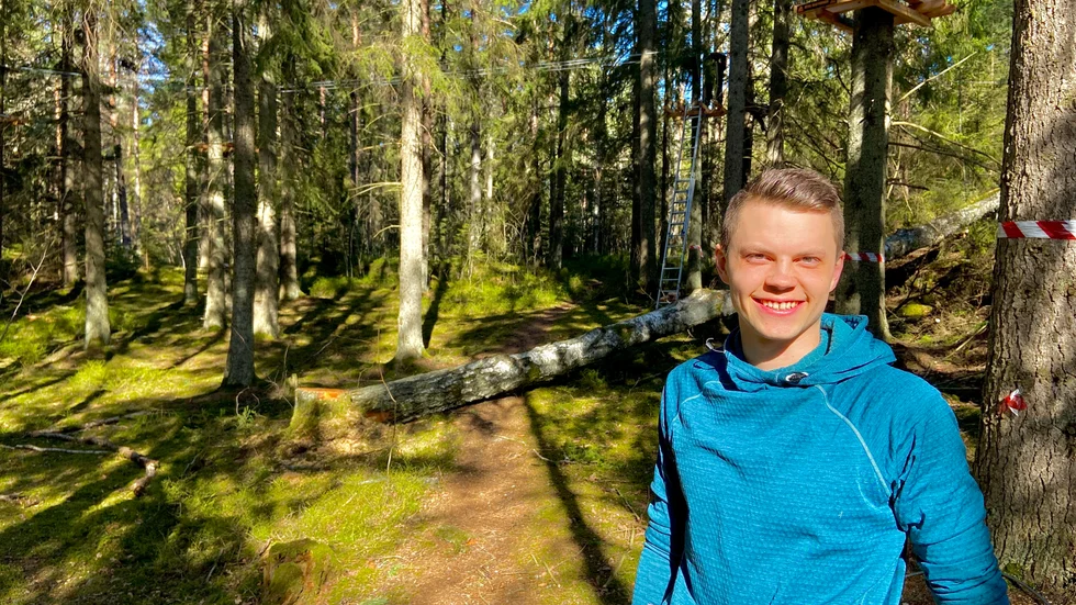 Anton Nilsson, parkchef för Upzone i Oxelösund, har fått pris som årets nyföretagare. Arkivfoto
