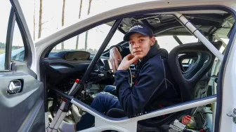 Lucas Carlsson var en av många lokala rallyförare som hade hoppats att få "premiära" med Violenrallyt.