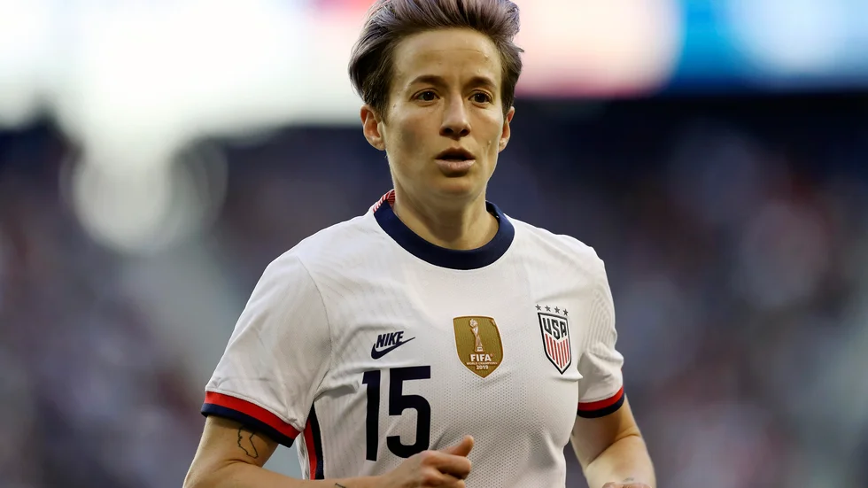 Megan Rapinoe är en av dem som skrivit under. Arkivbild,