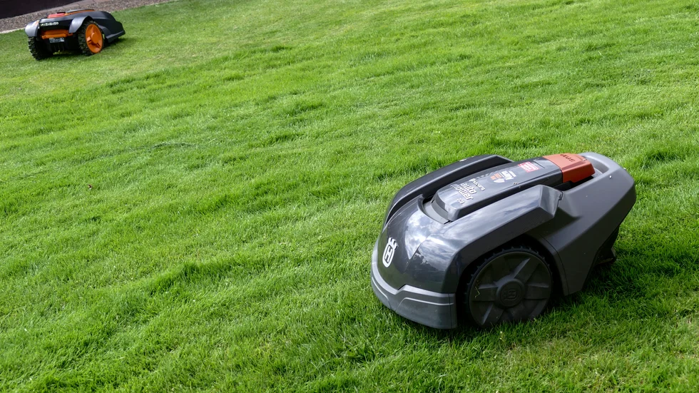 Robotgräsklippare.