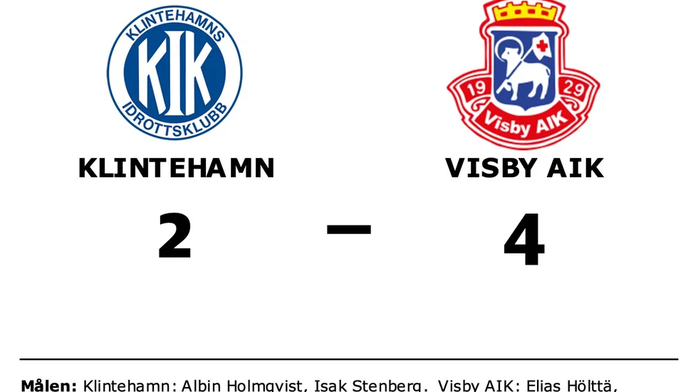 Klintehamns IK förlorade mot Visby AIK