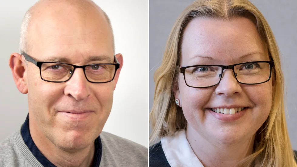 Kommunchef Håkan Bergsten och kommunstyrelsens ordförande Ann-Charlotte Munther (S).