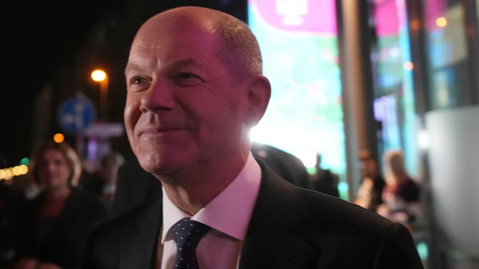 Socialdemokraternas kanslerkandidat Olaf Scholz.