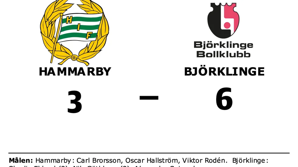 Hammarby IF IBF förlorade mot Björklinge BK