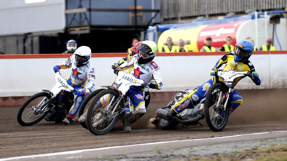 Dackarna och Västervik Speedway gör upp i tisdagskvällens omgång av Bauhausligan. (arkivbild)