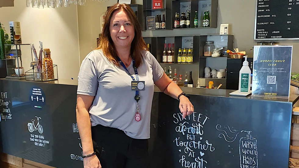 Hanna Forssell, hotelldirektör på Comfort hotell Norrköping, är glad över att trenden verkar vända för hotellbranschen.