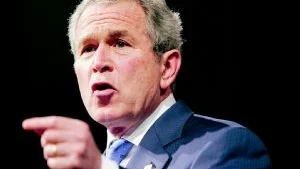Bush utrikespolitik. Från gammeldags konservativ till "jakobinsk nationalist".  Foto: AP/SCANPIX
