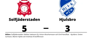 Solfjäderstaden för tuffa för Hjulsbro - förlust med 3-5