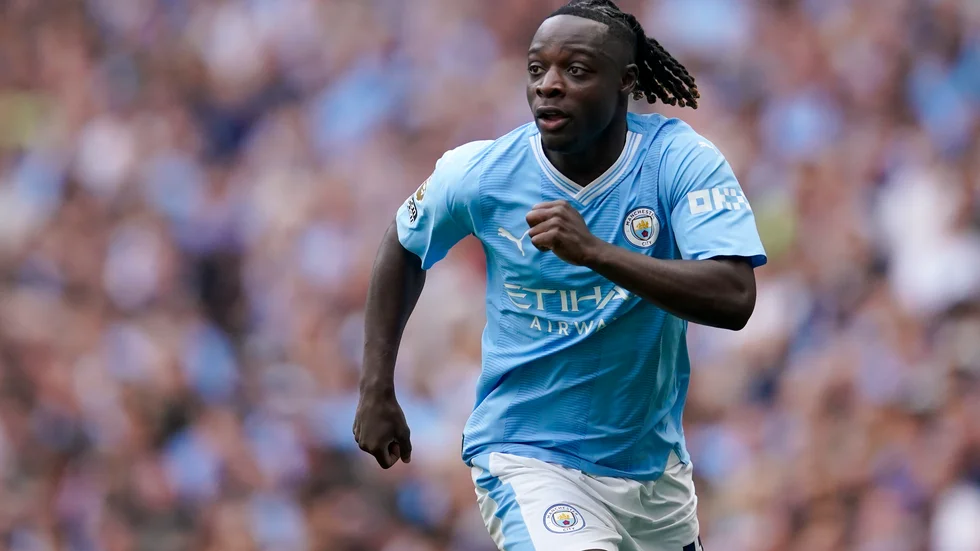 Jérémy Doku hyllas för sina insatser i såväl Manchester City som Belgiens landslag. Arkivfoto.
