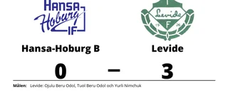 Levide vann mot Hansa-Hoburg B på Hansavallen
