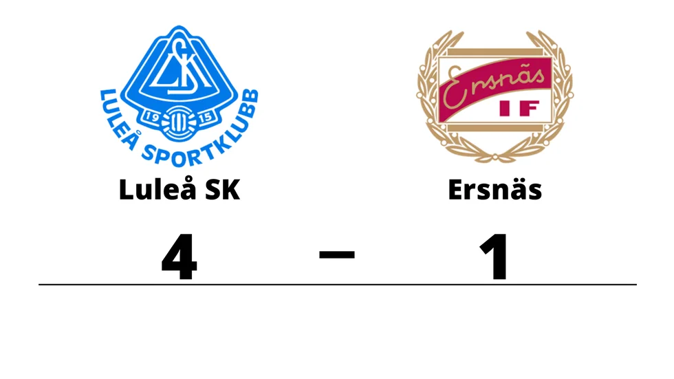 Luleå SK vann mot Ersnäs IF