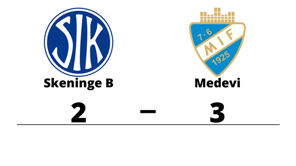 Skeninge IK B förlorade mot Medevi IF