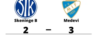 Uddamålsseger för Medevi mot Skeninge B