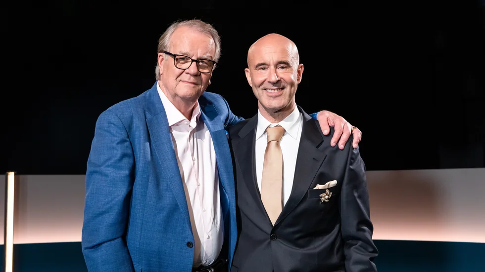 Lasse Berghagen pratade Mark Levengood under premissen att det inte fick sändas förrän han gått bort. Pressbild.