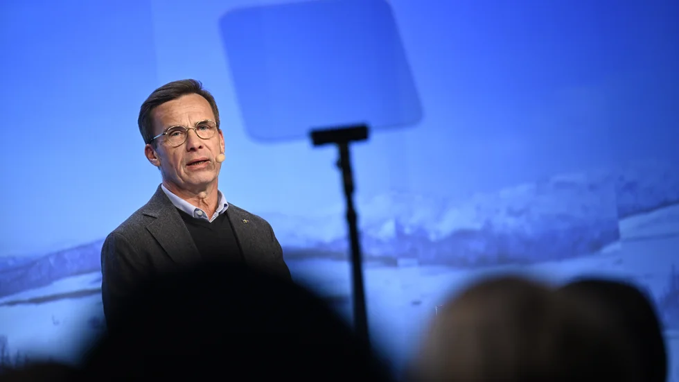 Statsminister Ulf Kristersson (M) säger att det inte finns någon ambition att skrämmas eller vålla oro. Arkivbild.