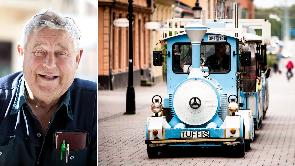 Tuff-tuff tågets förare och den som ombesörjde att turister och Nyköpingsbor kunde tuffa genom stan Olle Fredriksson är död.  