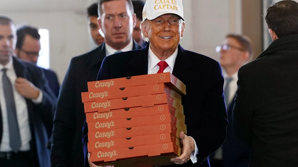 Segerviss Trump i Iowa.
