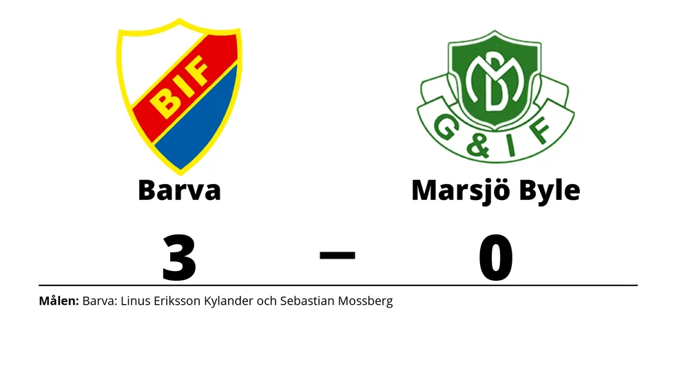 Barva IF vann mot Marsjö-Byle GoIF