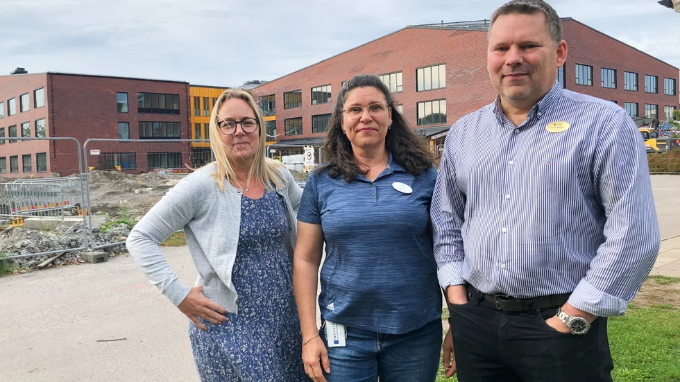 Maria Johansson, administrativ chef, Martina Ericson programrektor för Fordons- och transportprogrammet och rektor Daniel Hellström jobbar alla aktivt med att planera flytten av Westerlundska gymnasiet. 