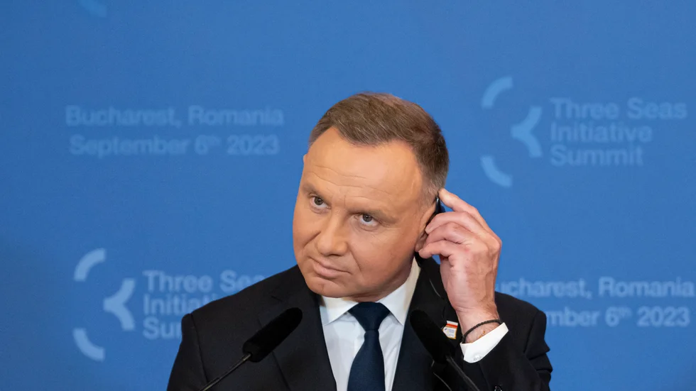 Polens president Andrzej Duda. Arkivbild.