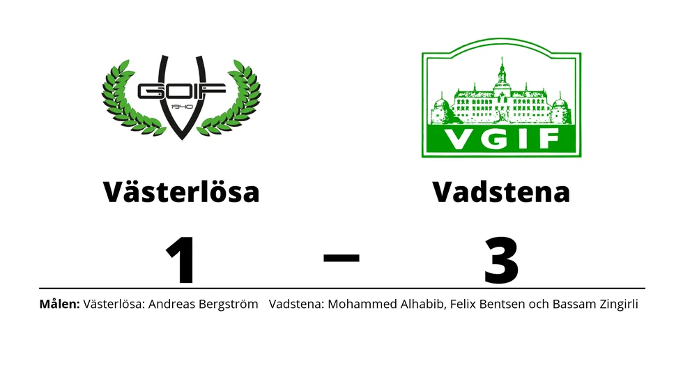 Västerlösa GoIF förlorade mot Vadstena GIF