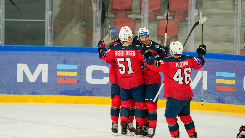Norges ishockeylandslag. Arkivbild.
