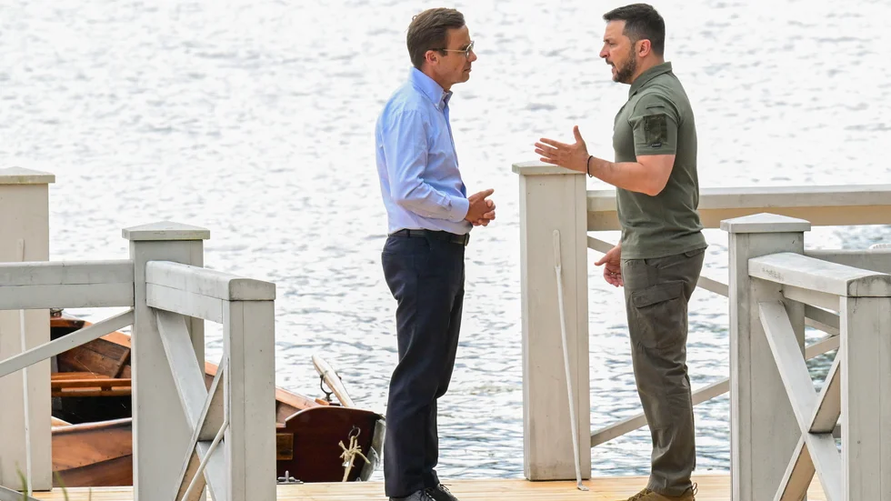 Ukrainas president Volodymyr Zelenskyj mötte statsminister Ulf Kristersson på Harpsund. Här manifesterades en samhörighet för vår tid, för en framtid i EU och Nato.