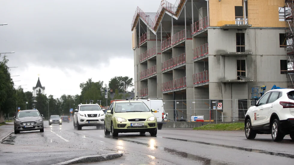 Kvarteret Gladan är ett av de sista ersättningslägenheterna för personer som måste flytta från Malmberget på grund av gruvbrytningen.
