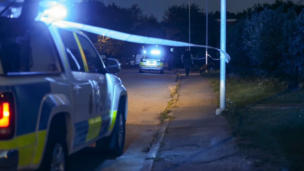 Larmet om skottlossningen inkom till polisen klockan 21.46.
