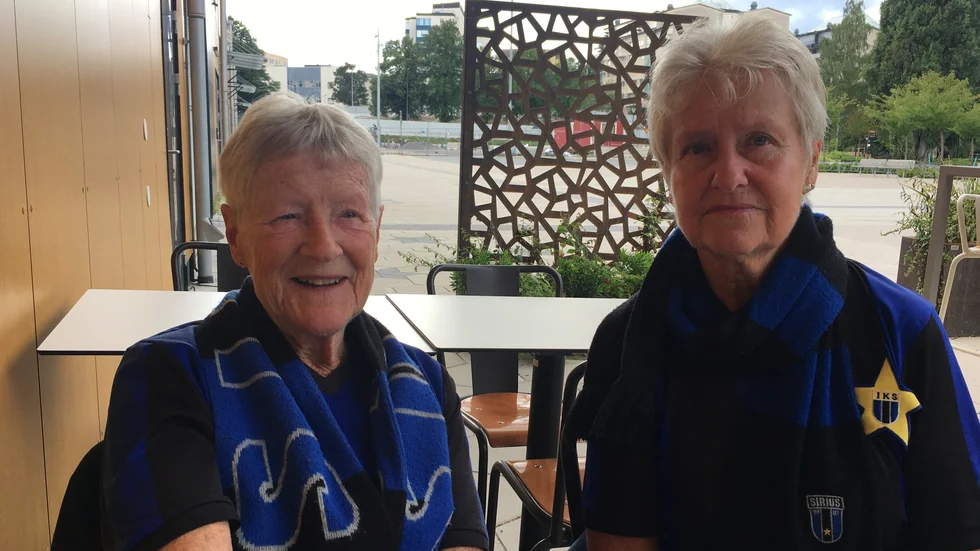 Gunilla Ekfjord och Gunilla Nilsson är två hängivna supportrar till Sirius.