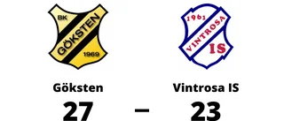 Göksten segrare hemma mot Vintrosa IS