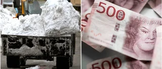 Snödumpning har blivit en affärsidé i Enköping