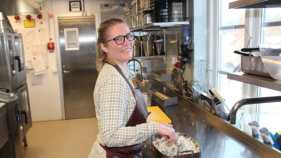 Årets Hagdahlskock, Mikaela Andersson, är köks- och restaurangchef vid Villa Baro i Åtvidaberg.