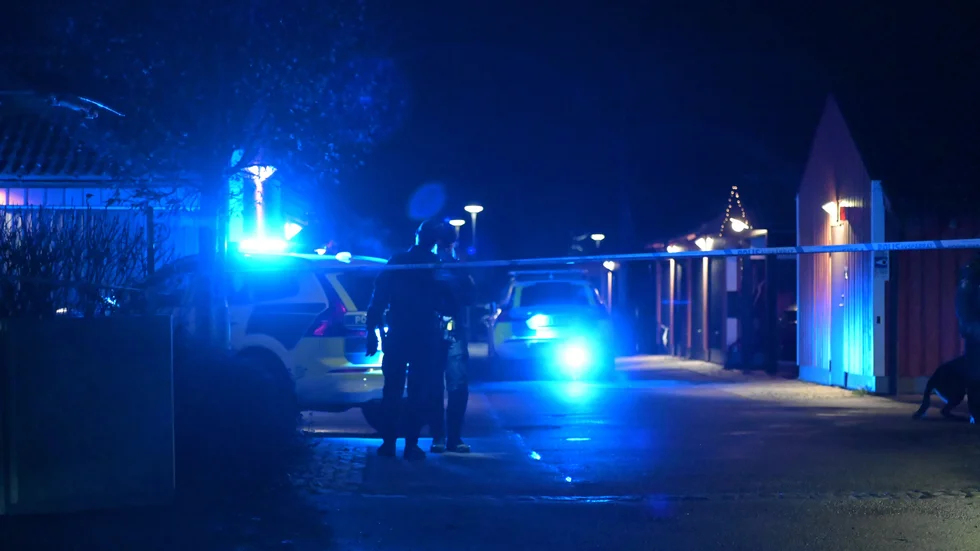 På fredagskvällen var det ett stort polispådrag i Lambohov.