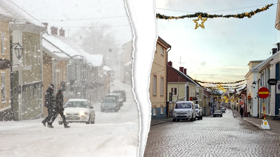 Snö eller barmark? I nuläget är det väldigt osäkert hur vädret blir på julafton.