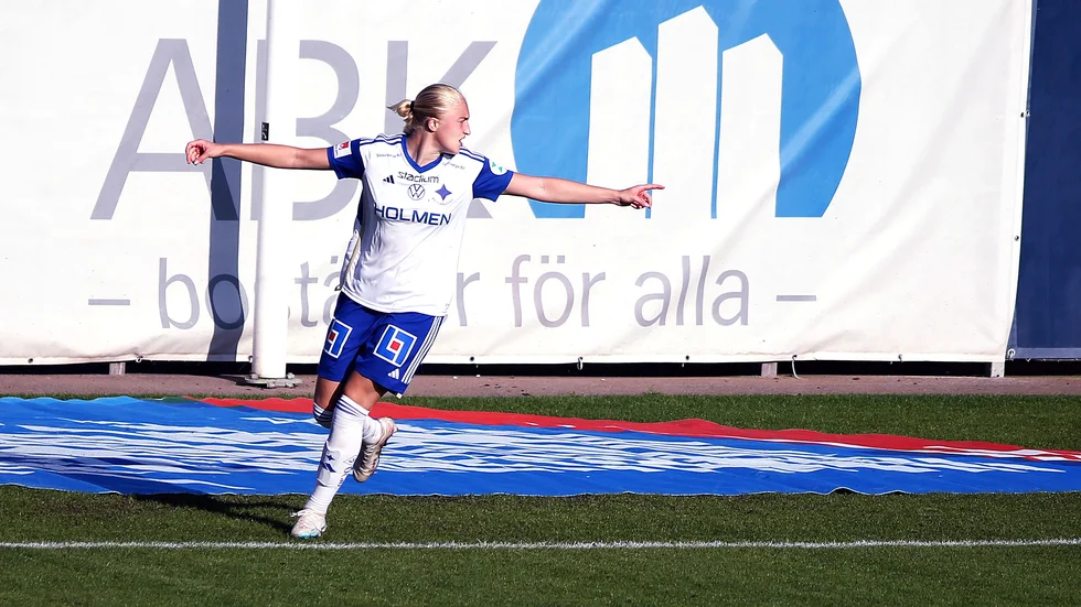 Wilma Leidhammars mål blev utan värde för IFK till slut när det inte räckte till poäng. 