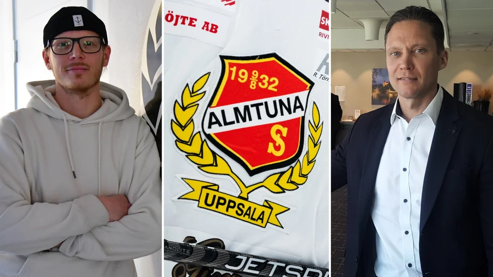 Martin Löf Nyqvist är klubbchef och Petteri Olsén ordförande i Almtuna som nu organiserar om.