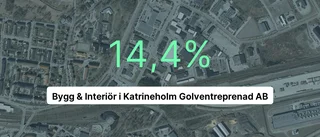 Inget företag i branschen hade större omsättning än Bygg & Interiör i Katrineholm Golventreprenad AB