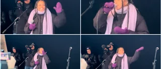 Hear Cimberly, from Idol, sing to Skellefteå!