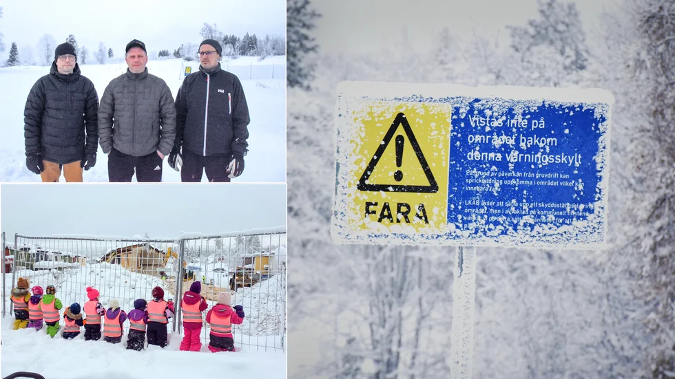 Tord Larsson, Lars-Göran Karlsson och Björn Backe i östra Malmberget har ilsknat till.