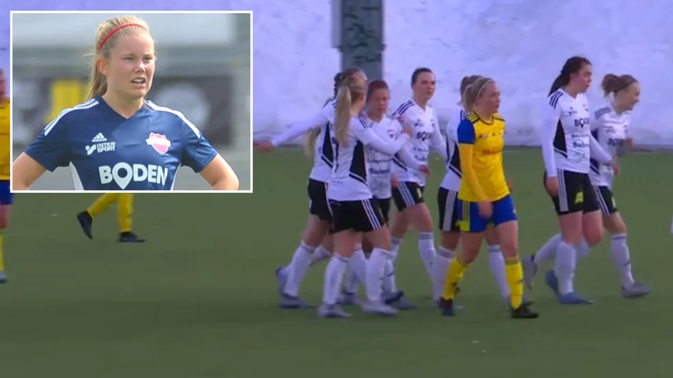 Emma Heikkis fullträff blev framröstad till årets fotbollsmål i Norrbotten.
