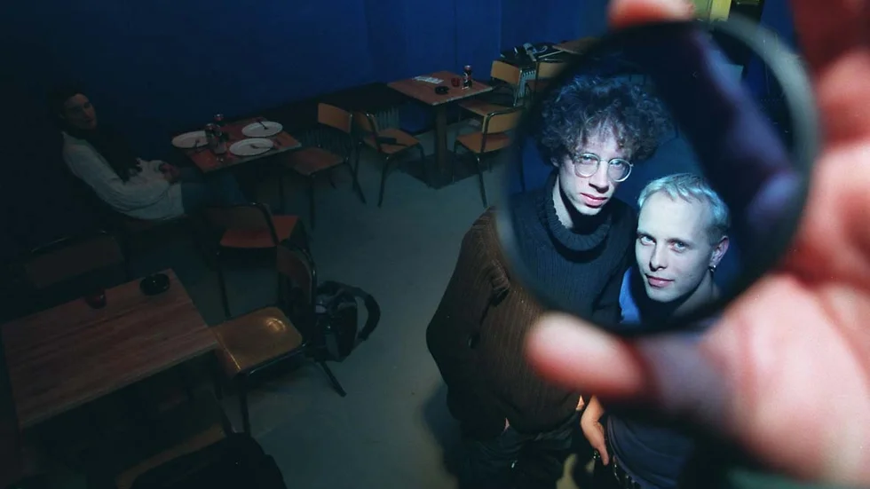 Rocco Gustafsson och Micke Lönngren Inför starten av Blå. 