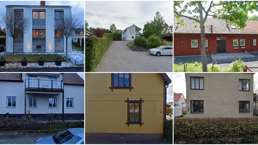 Fördelningsgatan 14, Mårdvägen 11B, Rönnbärsvägen 5, Galléengatan 16, Thulegatan 12 och Rudbecksgatan 13