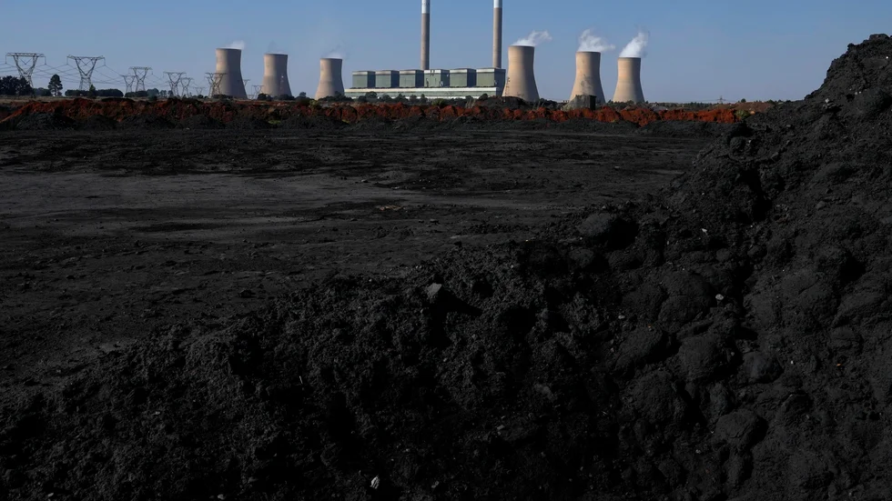 Kolkraftverk i Mpumalanga i Sydafrika. Arkivbild.