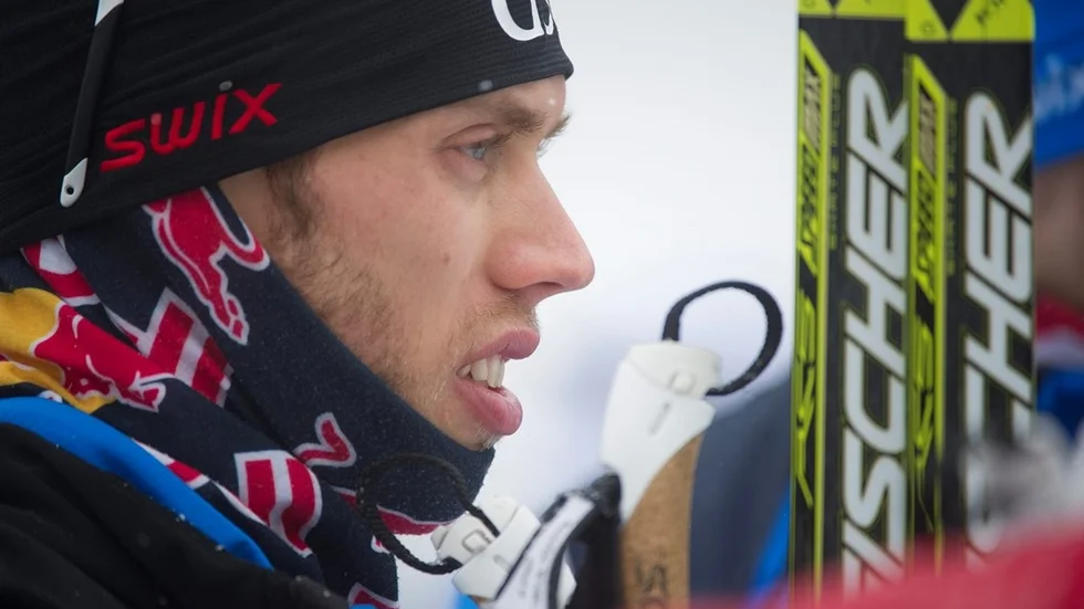 ÅNNABODA 2015-01-31
Marcus Hellner, Gellivare Skidallians, långt från pallplats i herrarnas 15 km fristil,  SM-tävlingarna i Ånnaboda utanför Örebro.
Foto: Fredrik Sandberg / TT / Kod 10080