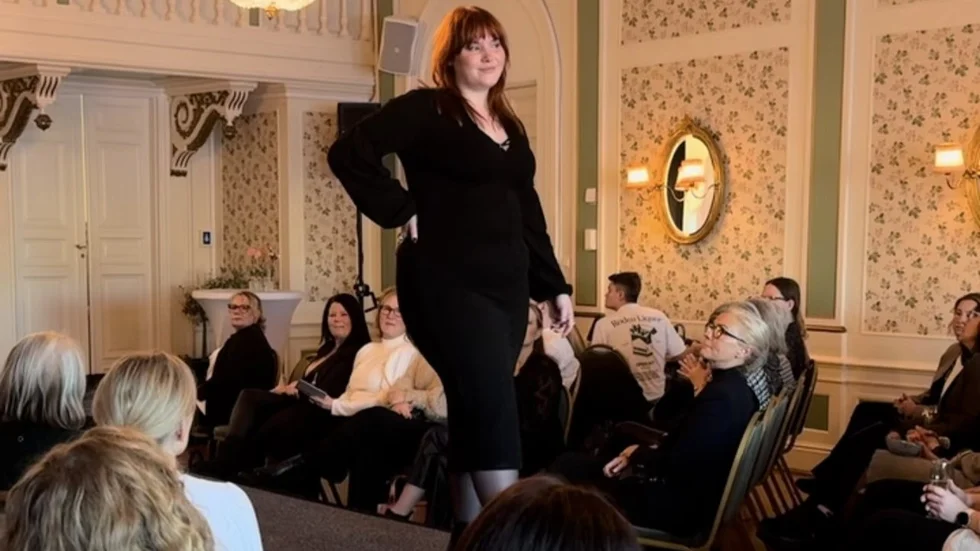 Maja Holmberg var en av modellerna under dagen.