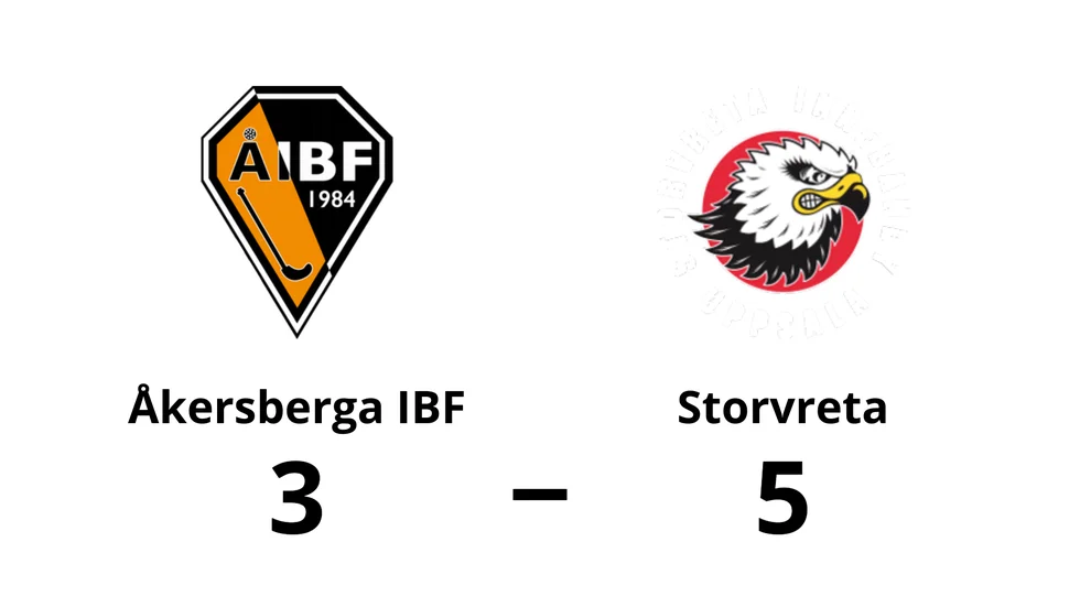 Åkersberga IBF förlorade mot Storvreta