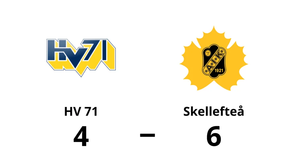 HV 71 förlorade mot Skellefteå AIK