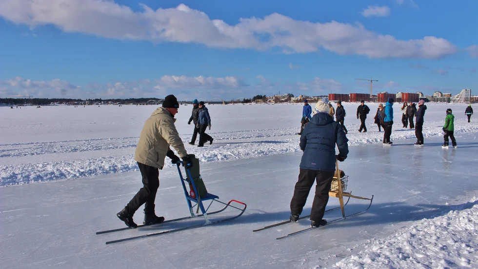 Jo nog ligger isen i Luleå, men det är för varmt. Det ska inte vara plusgrader i mitten av januari.