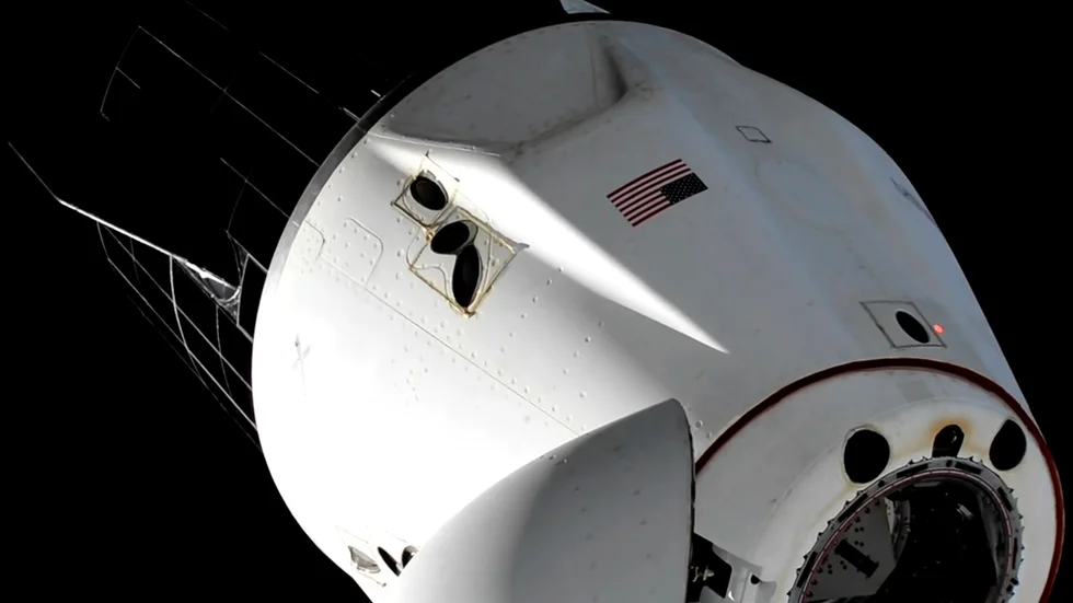 SpaceX-kapseln är nu på väg tillbaka till jorden.